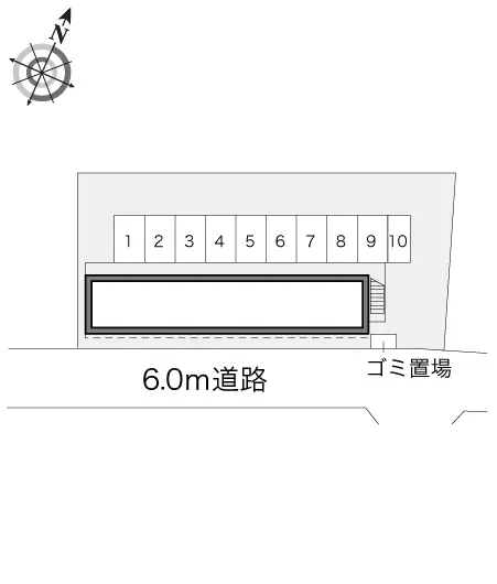 ★手数料０円★坂戸市にっさい花みず木５丁目 月極駐車場